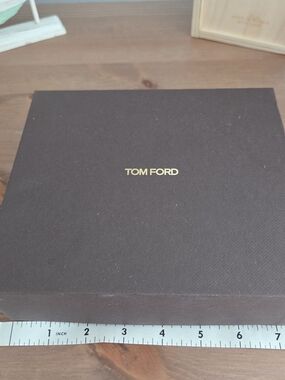 Tom Ford Brown Velvet Jewelry Divider Tray